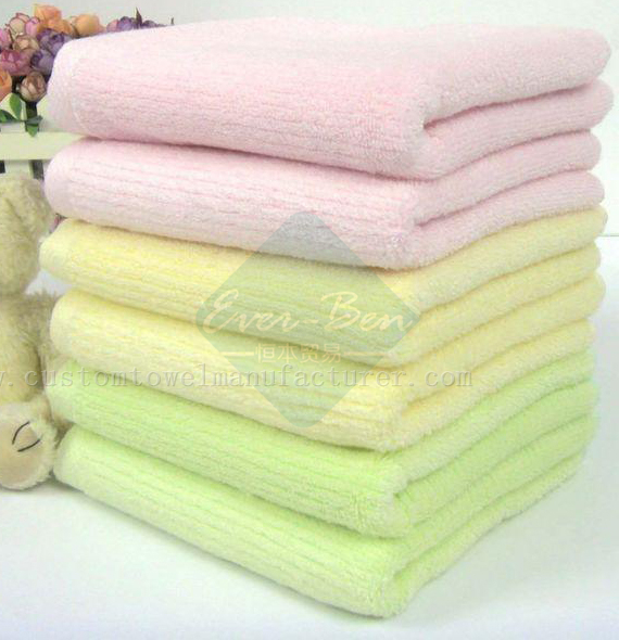 China Bulk Wholesale Strip Bamboo Towels Factory|Custom Yellow Green Bamboo Luxury Sweat Towels Manufacturer for Brazil Argentina Chile Africa Mexico Peru